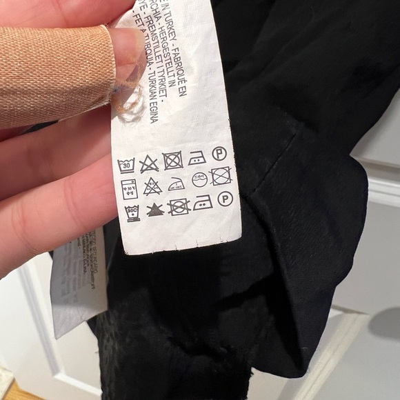 Zara Corset Long Sleeve Black Mini Dress Size Medium - Picture 12 of 13